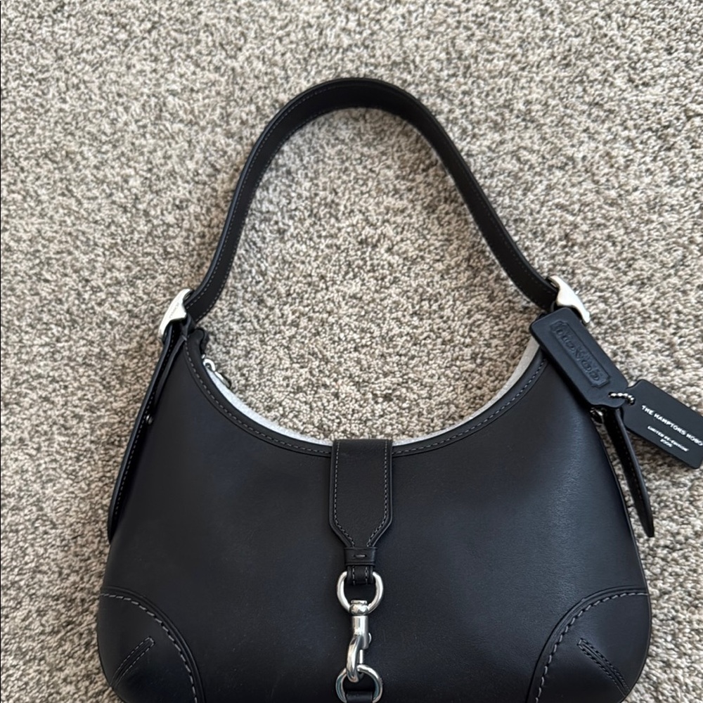 Coach re edition hobo black with silver
